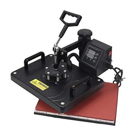 8 in 1 Heat Press Dual Digital Control 360 Degree Swivel Heat Press Machine Multipurpose Combo Kit Sublimation Heat Press Machine for T Shirts, Mug, Hat, Plate, Cap, 29X38CM YAOBAO