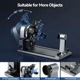 Woxcker ARot8 Rotary Roller, 4 in 1 Multi-Function Chuck Rotary Roller, Adjustable Jaw Chuck Rotary for Engraving Cylindrical Objects, Tumbler, Baseball Bat, Only Compatible with Woxcker Engraver Woxcker