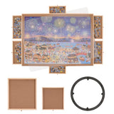 VEVOR 2000 Piece Puzzle Board with 6 Drawers and Cover, 40.2"x29.4" Rotating Wooden Jigsaw Puzzle Plateau, Portable Puzzle Accessories for Adult, Puzzle Organizer & Puzzle Storage System, Gift for Mom VEVOR