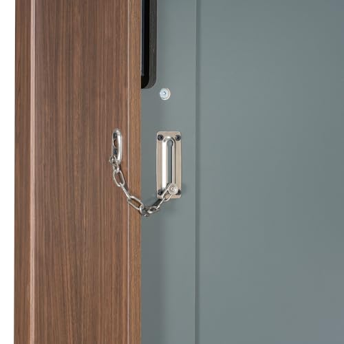 Full Murphy Bed with Desk, Wood Folding Hideaway Space Saving Murphy Wall Bed for Adults (Grey) MERITLINE