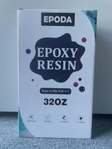 EPODA Epoxy Resin 32oz, Crystal Clear Art Casting Resin and Hardener Hard, Perfect for Beginners, Epoxy Resin Kit for Art Craft EPODA