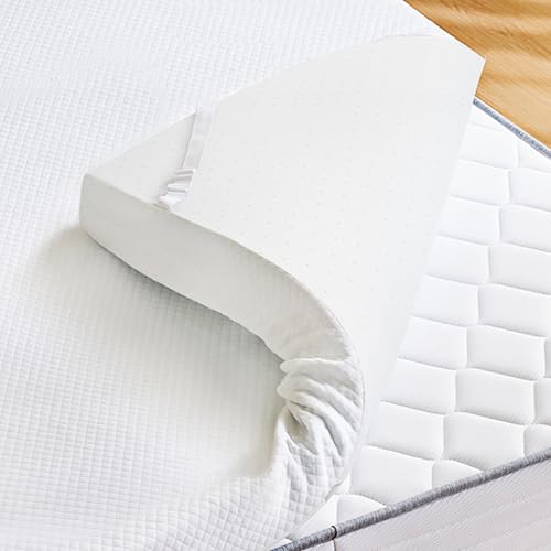 Sweetcrispy Mattress Topper Full with Removable Soft Cover, Memory Foam 2 Inch Thick Gel Infused Cooling Toppers Pad for Full Size Bed, Sleeper Sofa, RV, Camper, CertiPUR US Certified Sweetcrispy