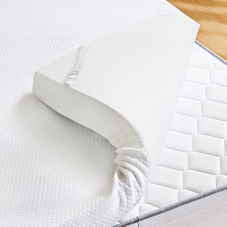 Sweetcrispy Mattress Topper Full with Removable Soft Cover, Memory Foam 2 Inch Thick Gel Infused Cooling Toppers Pad for Full Size Bed, Sleeper Sofa, RV, Camper, CertiPUR US Certified Sweetcrispy