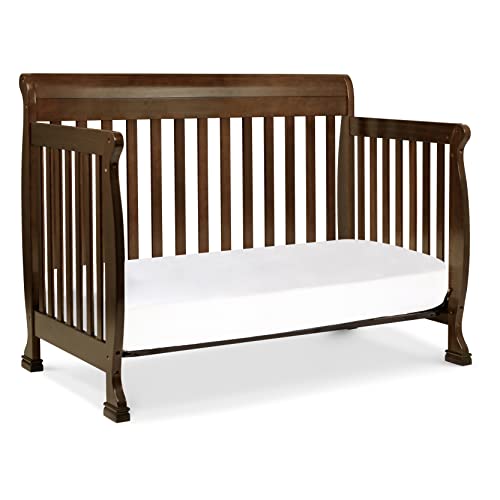 daVinci Kalani 4-in-1 Convertible Baby Crib - Strong, Easy to Assemble GREENGUARD Certified Crib - Convertible to Toddler Bed, Daybed, Full-Size Bed - Four Adjustable Mattress Heights - Espresso