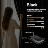 Room Divider Curtains Ceiling Track Sets Blackout Curtain Flexible Bendable Tracks for Patio Sliding Glass Door Bedroom Privacy Partition Separator, 1 Panel Black Drape and White Rail, W72 x L72 in Curtainsart
