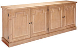 Donny Osmond Home Florence Server with Raised Panels and Nested Drawers, Rustic Smoke Donny Osmond Home