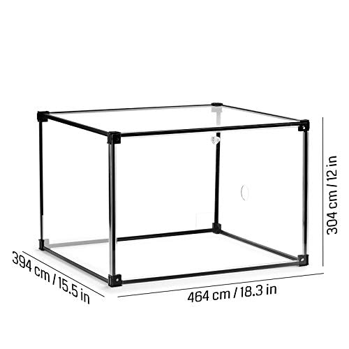 Genmitsu KABA Lite Enclosure PETG Box Kit for 3018 CNC Router, Enhanced Protection, Dustproof, Noise Reduction, Compatible with All 3018 CNC, 3018-PRO/3018/3018-MX3/3018-PROVer, 450 x 390 x 300 mm Genmitsu