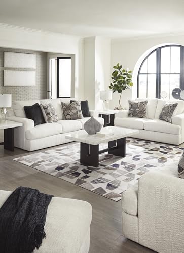 Signature Design by Ashley Karinne Coastal Sofa with Non-skid Legs, White Signature Design by Ashley