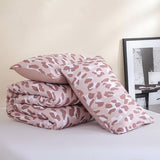 JANZAA Comforter Set Queen Size Beige Leopard Print Bedding Set Chic & Stylish Animal Cheetah Print Cozy Soft 3 Pieces Bedding for Bedroom, 1 Bed Sets(90''x90'') with 2 Pillow Shams(20''x26'') JANZAA