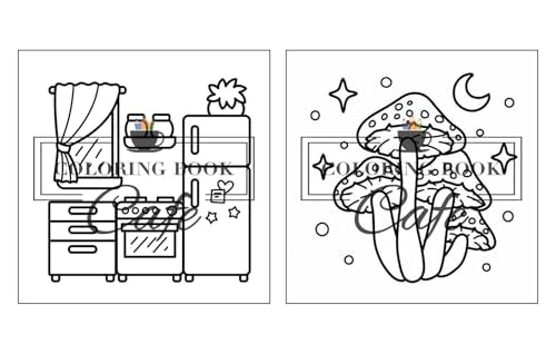 Cozy Autumn: Cute and Cozy Coloring Book for Adults & Teens Featuring Easy and Bold Autumn Designs (Bold and Easy Coloring Books) Majosta