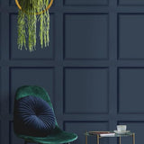Holden Decor Modern Wood Panel 3D Effect Wooden Panelling Wallpaper Feature Wall 10m Roll [Navy Blue 12980],Wood,Navy Blue Holden Decor