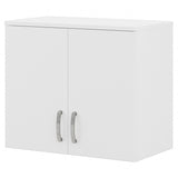 Bush Business Furniture Universal Wall Cabinet with Doors and Shelves in White, Versatile Home Organizer, Office Storage Unit and Adjustable Shelving Bush Furniture