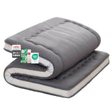 Syalife Japanese Futon Mattress Floor Mattress Twin Size, 4" Thicken Foldable & Portable Floor Bed Sleeping Pad, Traditional Shikibuton 32D Foam Filled, Design in Japan (Grey, 39 * 80) 39GY-A Syalife
