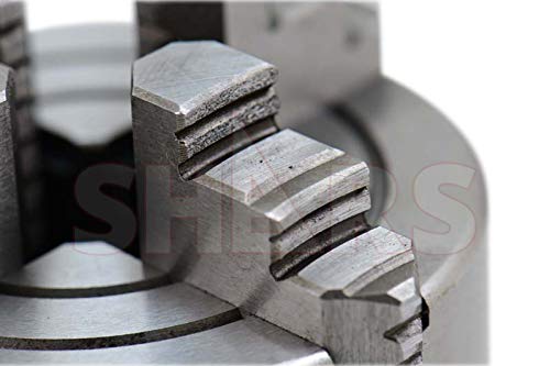 Shars 4 Inch 4 Jaw Independent Lathe Chuck Solid Hard Jaws 202-5419 L[ Shars