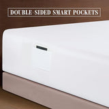 Elegant Comfort Luxury 1500 Premium Hotel Quality Microfiber 4-Piece Sheet Set - Soft, All Around Elastic 18-24 Inches Deep Fitted Sheet - Extra Deep Pocket Sheets, King, White Elegant Comfort