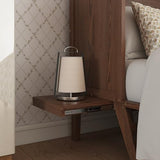 KEIKI Queen Size Cabinet Murphy Bed with Charging Station, Drawer, Removable Shelves, Multiple Storage Foldable Hideaway Wall Murphy Bed Frame, No Box Spring Needed, Easy Assembly, for Bedroom, Walnut KEIKI