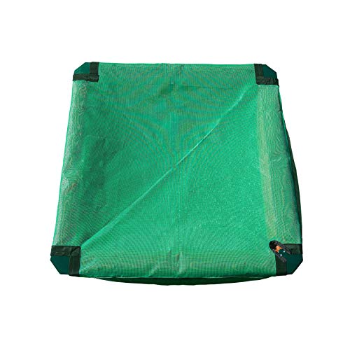 Gorilla Playsets 02-3018 Interlocking Sandbox with Cover, Wood, Square, 45.5"" W x 45.5"" D x 8"" H, Brown Gorilla Playsets