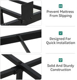 YITAHOME Floating Bed Frame Twin Size, LED Bed Frame with Charging Station, Metal Platform Twin Bed with Heavy Duty Steel Slats Supports, No Box Spring Needed, Easy Assembly, Black YITAHOME