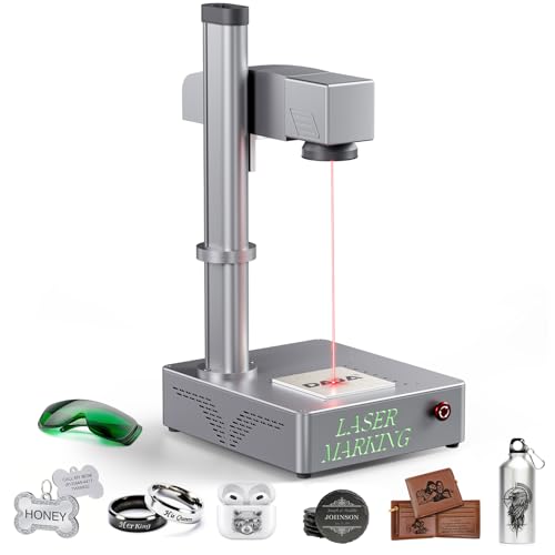 Mr.Carve S4-20W Fiber Laser Marking Machine for Metals&Jewelry&Plastics,Fiber laser engraver with Lightburn compatibility MR. CARVE