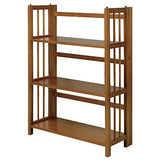 Casual Home 3-Shelf Stackable 27.5" Wide-Chestnut fold Bookcase Casual Home