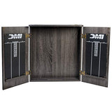 DMI Sports Paris Bristle Dartboard Cabinet Sets - Includes LED Lighting or Electronic Scoring Option, Rustic Grey (D4400W) DMI Sports