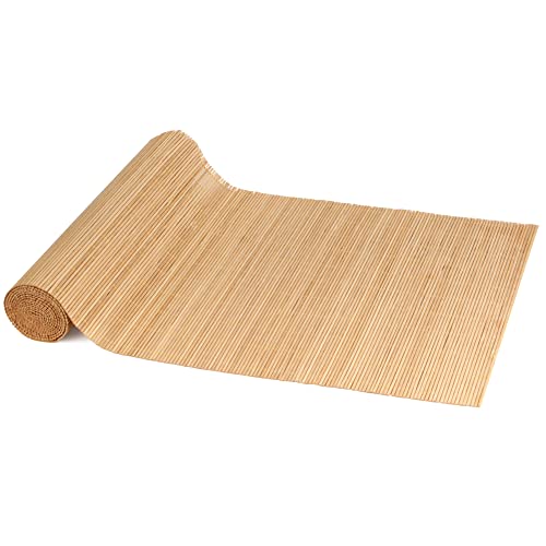 BambooMN Carbonized Bamboo Matchstick Natural Table Runner, Home Décor, 1 Piece BambooMN