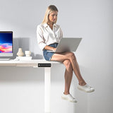GallopFun 330lbs Dual Motor Standing Desk Frame for 43.3 to 70.8″ Desktop, Electric Adjustable Legs with Memory Presets, Stand Up Desk Frame Workstation for Home Office, White Frame Only GallopFun