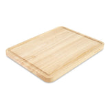 Kitchen Aid Classic Rubberwood Cutting Board with Perimeter Trench, Reversible Chopping Board, 11-inch x 14-Inch, Natural KitchenAid
