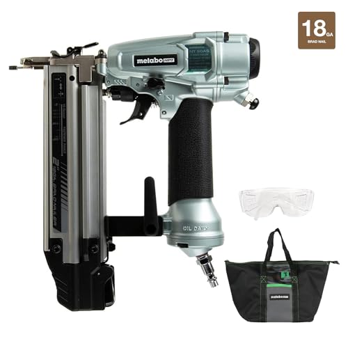 Metabo HPT Pro Brad Nailer Kit, 18 Gauge, High Grade Aluminum Magazine, Accepts 5/8-Inch To 2-Inch Brad Nails, NT50A5 Metabo HPT