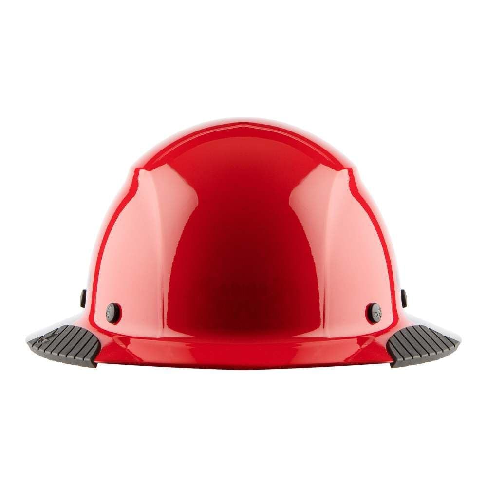 DAX Fiber Resin Full Brim Hard Hat (50/50 Gloss Red/Black) LIFT Safety