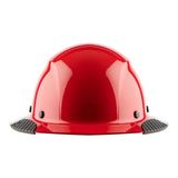 DAX Fiber Resin Full Brim Hard Hat (50/50 Gloss Red/Black) LIFT Safety