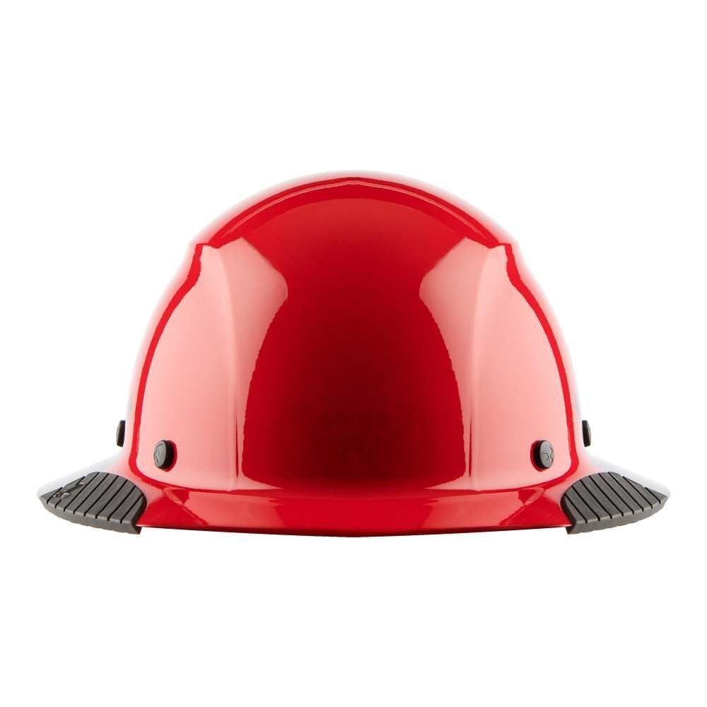 DAX Fiber Resin Full Brim Hard Hat (50/50 Gloss Red/Black) - WoodArtSupply