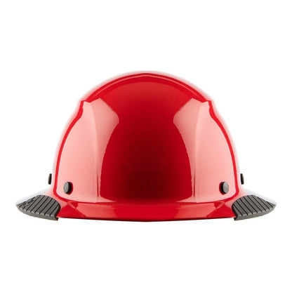 DAX Fiber Resin Full Brim Hard Hat (50/50 Gloss Red/Black) - WoodArtSupply