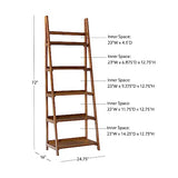 Melissa Mid-Century Bookcase, Walnut by Linon Large Linon