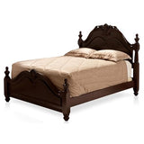 Furniture of America FOA Ruben 3pc Cherry Wood Panel Bedroom Set - Queen + Nightstand + Chest Furniture of America