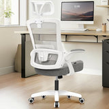 NEO Chair Ergonomic Office Desk Chair High Back Computer Gaming Mesh Chair with Comfy Task Adjustable Arms Lumbar Support Headrest Swivel for Home Office (Grey) NEO CHAIR