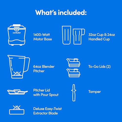nutribullet SmartSense Blender Combo, 5-speed blender, 1400 Watt Gunmetal Gray NutriBullet