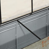 Deco 79 Metal Room Storage Bench Galvanized Entryway Bench with Cream Burlap Top, Bench 50" x 16" x 18", Gray Deco 79