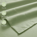 Aormenzy Extra Deep Pocket Queen Sheets - 4 Piece Sage Green Bed Sheet Set - Fits Mattress 18-24 Inches Deep - Ultra-Soft Microfiber Extra Deep Sheet Sets for Women, Men, Kids & Teens Aormenzy