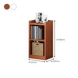 KWOKING Modern Narrow Corner Bookshelf – Stylish Engineered Wood Floor Bookcase for Small Spaces KWOKING