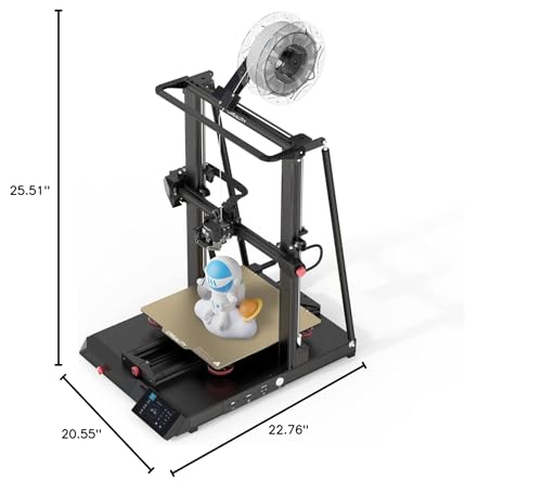 Official Creality CR-10 Smart Pro 3D Printer, Large 3D Printer with HD Camera and Remote Controll, Auto Leveling, Dual Gear Direct Extruder, Flexible PEI Bed for DIY Home and School, 300×300× - WoodArtSupply