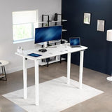 VIVO Electric 4-Leg Dual Motor Standing Desk Frame for Table Tops up to 84 x 43 inches and 220 lbs, Memory Controller Height Adjustment, Frame Only, White, DESK-E4W VIVO