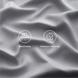 Bedsure Queen Sheet Set, Rayon Derived from Bamboo, Cooling Sheets, Deep Pocket Up to 16", PureWoven, Breathable & Soft, Hotel Luxury Silky Bedding for Hot Sleepers, Silver Grey Bedsure