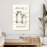 Elephant Stock - Life At Home I Shiplap Wall Art - Vertical Multi Panel Canvas - 3 Piece Living Room Wall Decor - Drawing Happiness Quotes Multi Piece Wall Art - Beige And Black Decor by Avery Tillmon - 28" x 45" ElephantStock