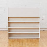 ECR4Kids Streamline Single-Sided Book Display with Storage, Classroom Bookshelf, White Wash ECR4Kids
