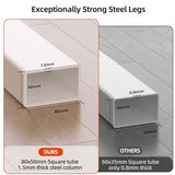 Liftsync 35inch Glass Standing Desk，90° Tiltable Mobile Rising Desk Height Adjustable，Whole Piece Rolling Drafting/DrawingTable with Wheels，Foldable Small Laptop Art Desk，White Liftsync