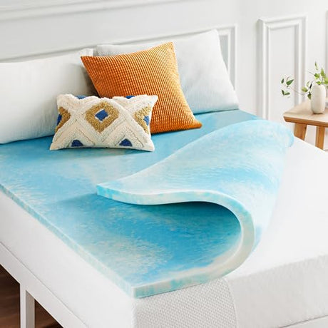 Best Price Mattress 2 Inch Swirl Gel AeroBreeze Cooling Air Flow Memory Foam Mattress Topper, Dorm Essentials, Twin Best Price Mattress
