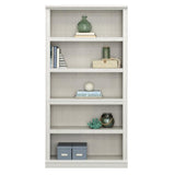 Sauder 5-Shelf Display Bookcase in Glacier Oak Finish Sauder