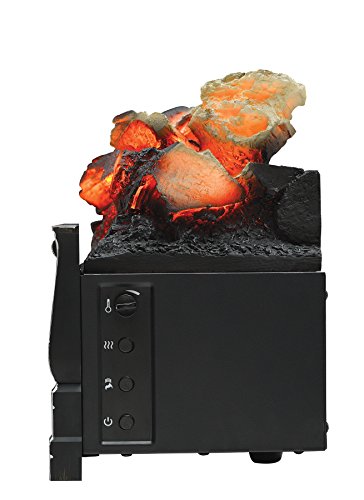 duraflame Electric Log Set 1,000 Sq Ft Heater, Faux Logs Insert with Infrared Flames for Existing Fireplaces, Remote Control Included Duraflame