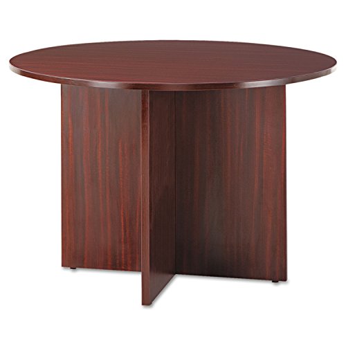 Alera VA7142MY Valencia Round Conference Table W/Legs, 29 1/2h X 42 Dia, Mahogany Alera